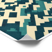 Camouflage Muster Vector Art Wall Poster Dekoratio (Ecke)