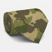 Camouflage Necktie Krawatte (Gerollt)
