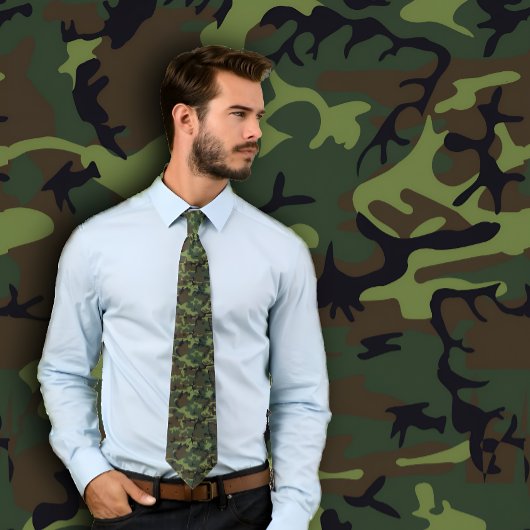 Camouflage Necktie Krawatte