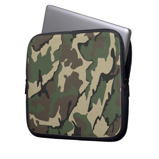 Camouflage Neopren Laptop 10 Zoll Schlauch Laptopschutzhülle (Vorderseite Links)