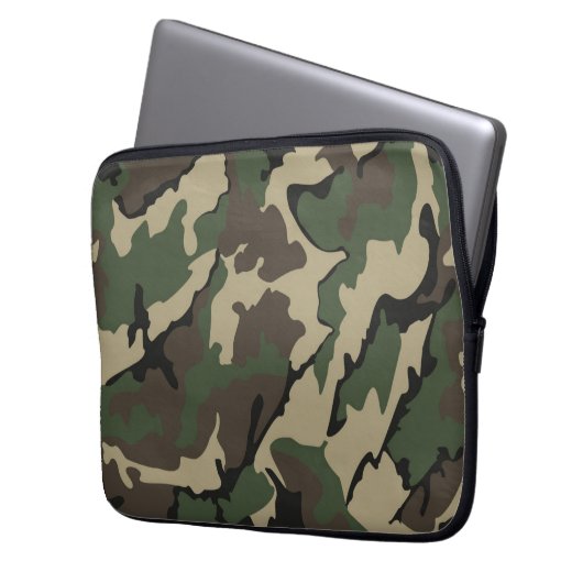 Camouflage-Neopren-Laptop 13 Zoll Hülse Laptopschutzhülle (Vorderseite Links)