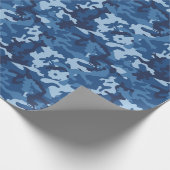 Camouflage niedlich Spaß - Blau Geschenkpapier (Ecke)
