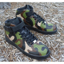 Camouflage Nike Air Force 1 Mids - Handgemalt