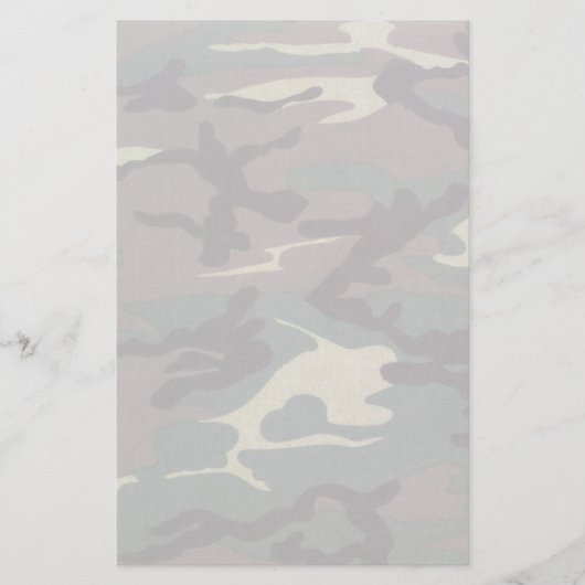 Camouflage No Lines Stationery Briefpapier (Vorderseite)