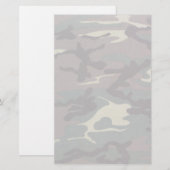Camouflage No Lines Stationery Briefpapier (Vorne/Hinten)