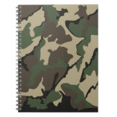 Camouflage, Notebook (80 Seiten B&W) Notizblock (Vorderseite)