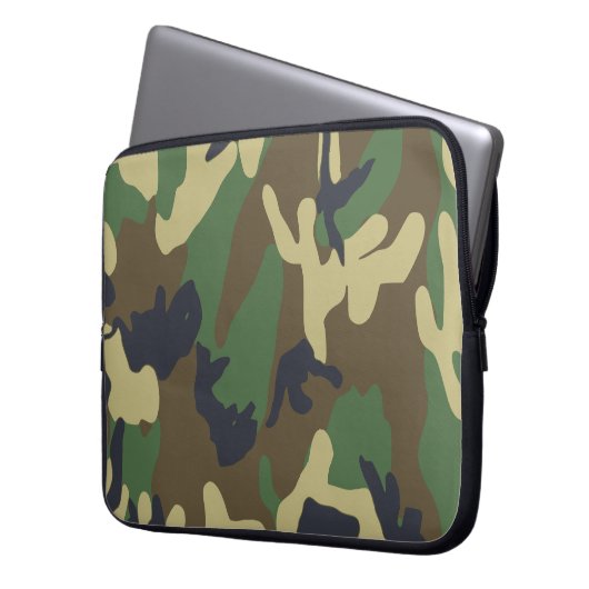 Camouflage Notebook-Gehäuse Laptopschutzhülle (Vorderseite Links)