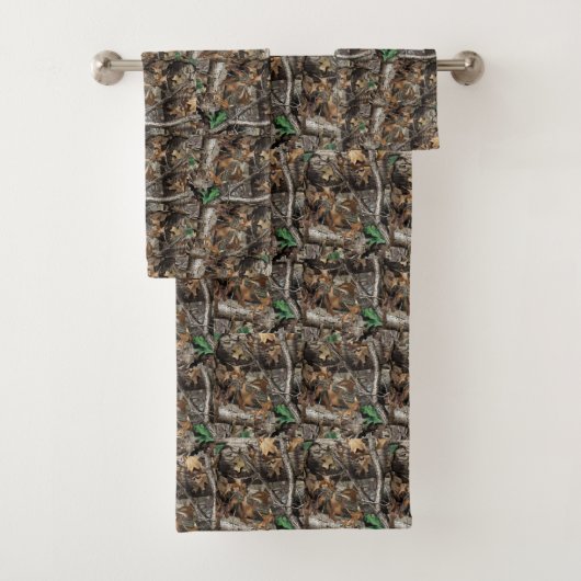Camouflage Nr. 1 BATH TOWEL SET JUNTERS FOREST (Insitu)