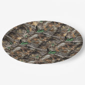 Camouflage Nr. 1 PAPIER-TELLER VON JÄGERWÄLDER Pappteller (Schrägansicht)