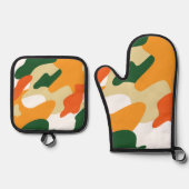 camouflage ofenhandschuh & Topflappen-Set (Vorderseite)