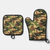 camouflage ofenhandschuh & Topflappen-Set (Vorderseite)