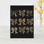 Camouflage Old Camo Bow Camo Coquette Bow Hunting Karte (Gelbe Blume)