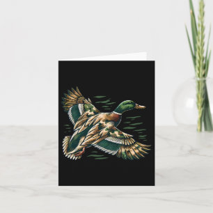 Camouflage Old School Camouflage Coquette Bow Duck Karte