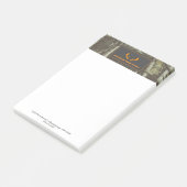 Camouflage Orange Deer Antlers Outdoorgeschäft Post-it Klebezettel (angewinkelt)