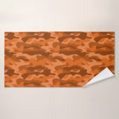 Camouflage Orange Monocolor Badehandtuch (Badehandtuch)