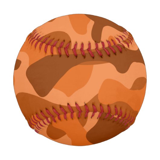 Camouflage Orange Monocolor Baseball (Rückseite)