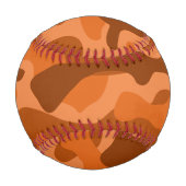 Camouflage Orange Monocolor Baseball (Vorderseite)