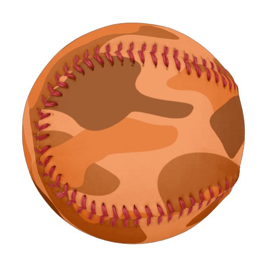 Camouflage Orange Monocolor Baseball (Vorderseite Links)