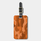 Camouflage Orange Monocolor Gepäckanhänger (Vorderseite vertikal)