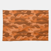 Camouflage Orange Monocolor Geschirrtuch (Horizontal)