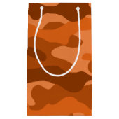 Camouflage Orange Monocolor Kleine Geschenktüte (Vorderseite)