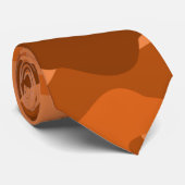 Camouflage Orange Monocolor Krawatte (Gerollt)
