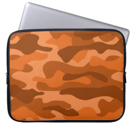 Camouflage Orange Monocolor Laptopschutzhülle