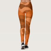 Camouflage Orange Monocolor Leggings (Rückseite)