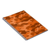 Camouflage Orange Monocolor Notizblock (Rechte Seite)