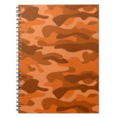 Camouflage Orange Monocolor Notizblock (Vorderseite)