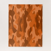Camouflage Orange Monocolor Puzzle (Vertikal)