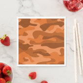 Camouflage Orange Monocolor Serviette (Beispiel)