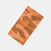 Camouflage Orange Monocolor Serviette (Ecke)