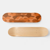 Camouflage Orange Monocolor Skateboard (Horizontal)