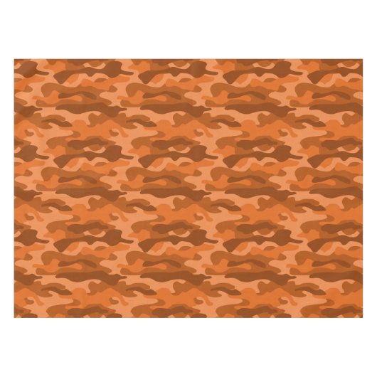 Camouflage Orange Monocolor Tischdecke (Vorderseite (Horizontal))