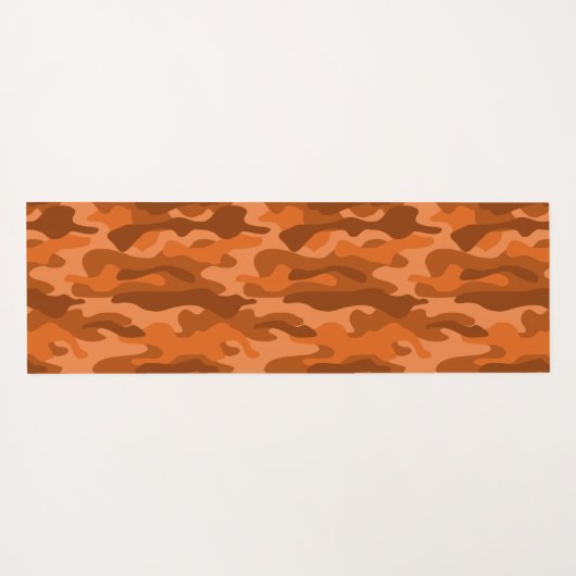Camouflage Orange Monocolor Yogamatte (Rückseite (Horizontal))