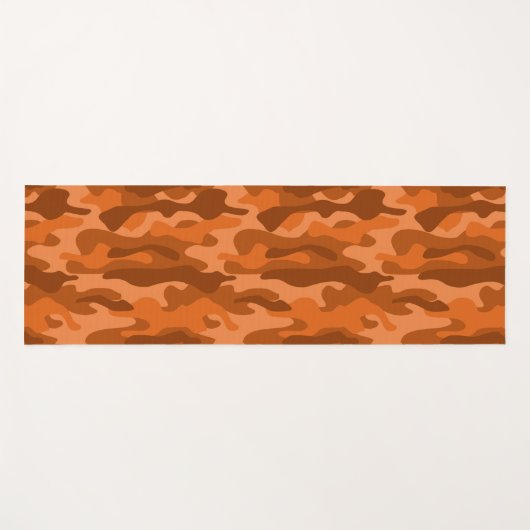 Camouflage Orange Monocolor Yogamatte (Vorderseite (Horizontal))