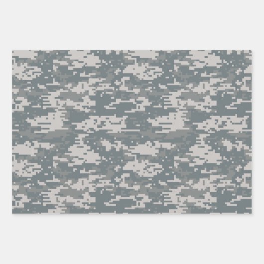 Camouflage Packpapier, Digital Camouflage Geschenkpapier Set (Vorderseite 3)