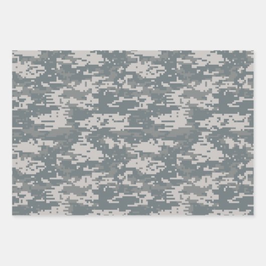 Camouflage Packpapier, Digital Camouflage Geschenkpapier Set (Vorderseite 2)