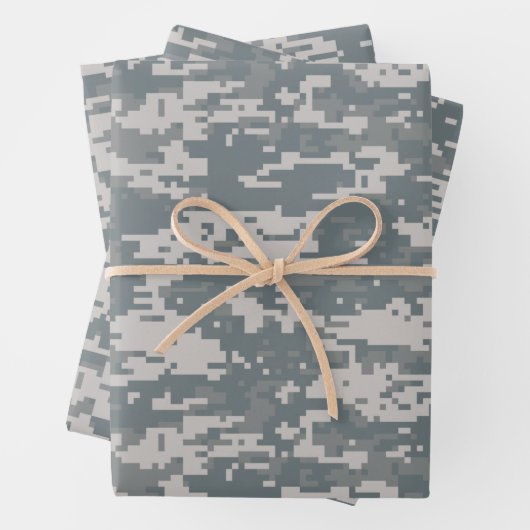 Camouflage Packpapier, Digital Camouflage Geschenkpapier Set (Beispiel)