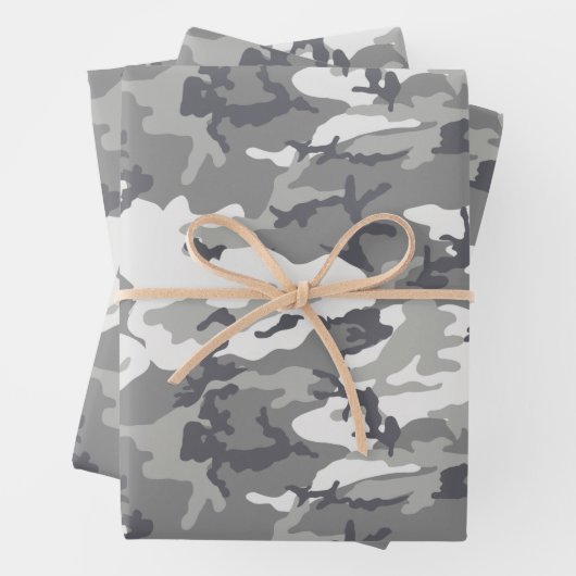 Camouflage Packpapier, Urban Camouflage Wrap Geschenkpapier Set (Beispiel)