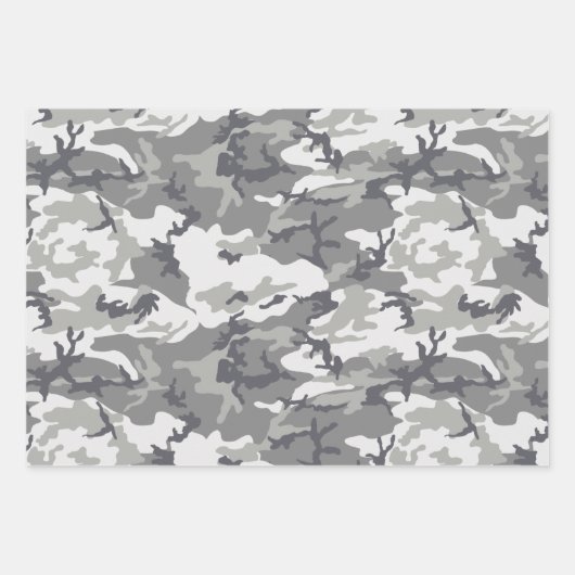 Camouflage Packpapier, Urban Camouflage Wrap Geschenkpapier Set (Vorderseite)