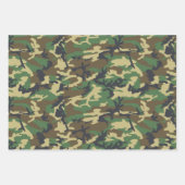 Camouflage Packpapier, Woodland Camouflage Geschenkpapier Set (Vorderseite 2)