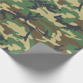 Camouflage Packpapier, Woodland Camouflage Wra Geschenkpapier (Ecke)