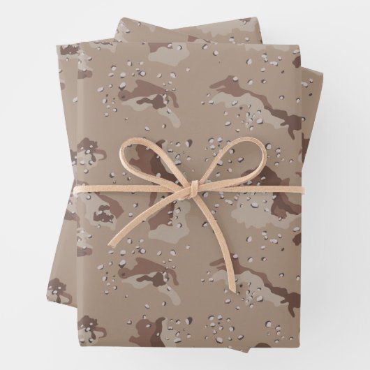 Camouflage Packpapier, Wüste Camouflage Geschenkpapier Set (Beispiel)