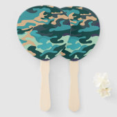 Camouflage Paddle Fächer (Vorne und Hinten)