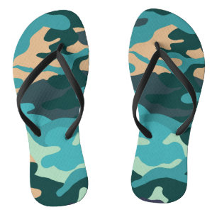 Camouflage Pair von Flip Flops Badesandalen