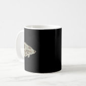 Camouflage Pan Fish Silhouette Digitale Camouflage Kaffeetasse (Vorderseite Links)
