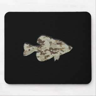 Camouflage Pan Fish Silhouette Digitale Camouflage Mousepad