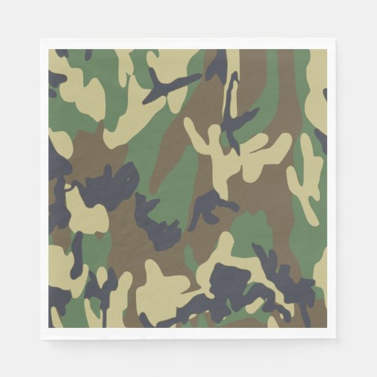 Camouflage Paper Napkins Serviette (Vorderseite)